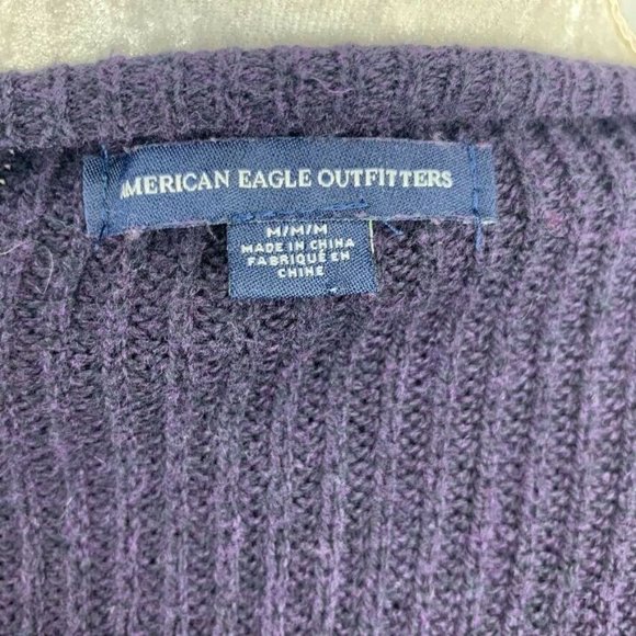 American Eagle Floral Embroidered Sweater M - Picture 8 of 12